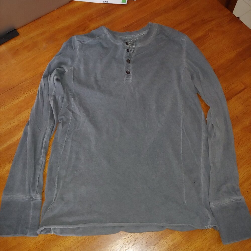 Rogue State Vintage  - Button Up Long Sleeve Shirt - Lge (weathered look)